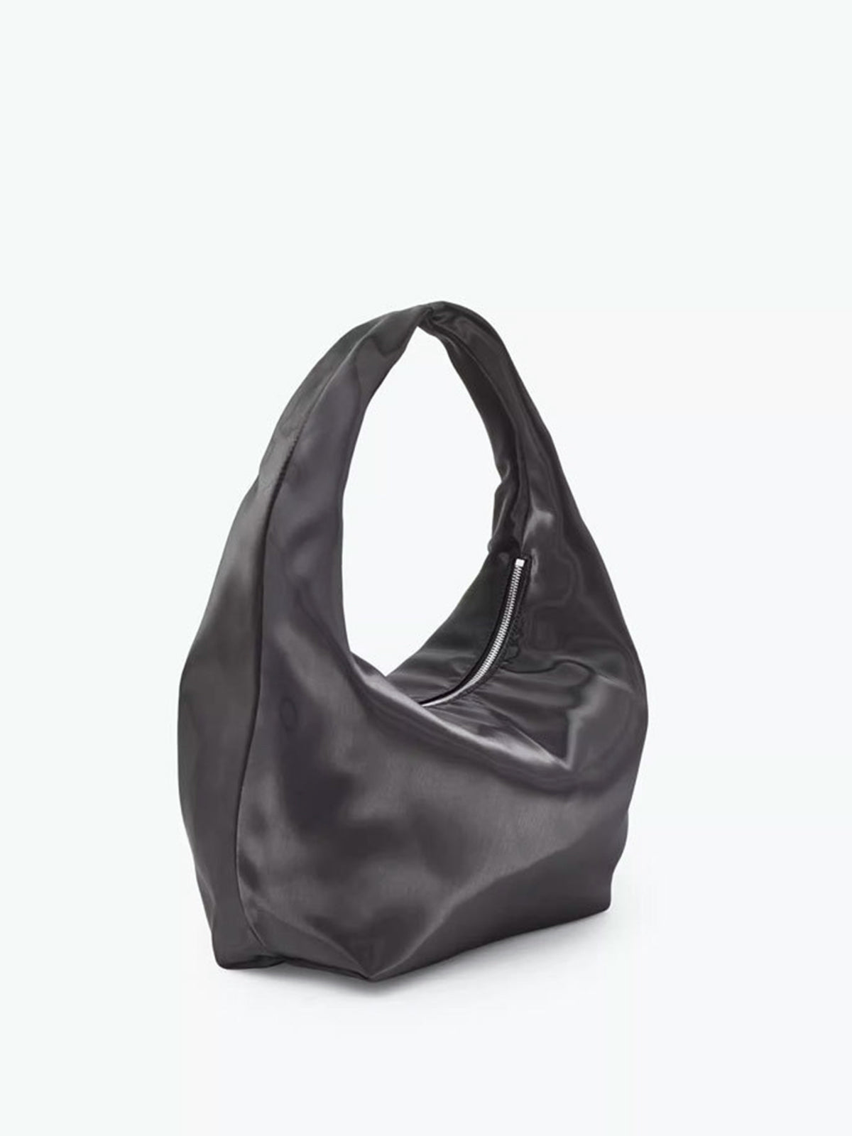 Saten Kızdırma Çanta Siyah Minimalist Tasarım