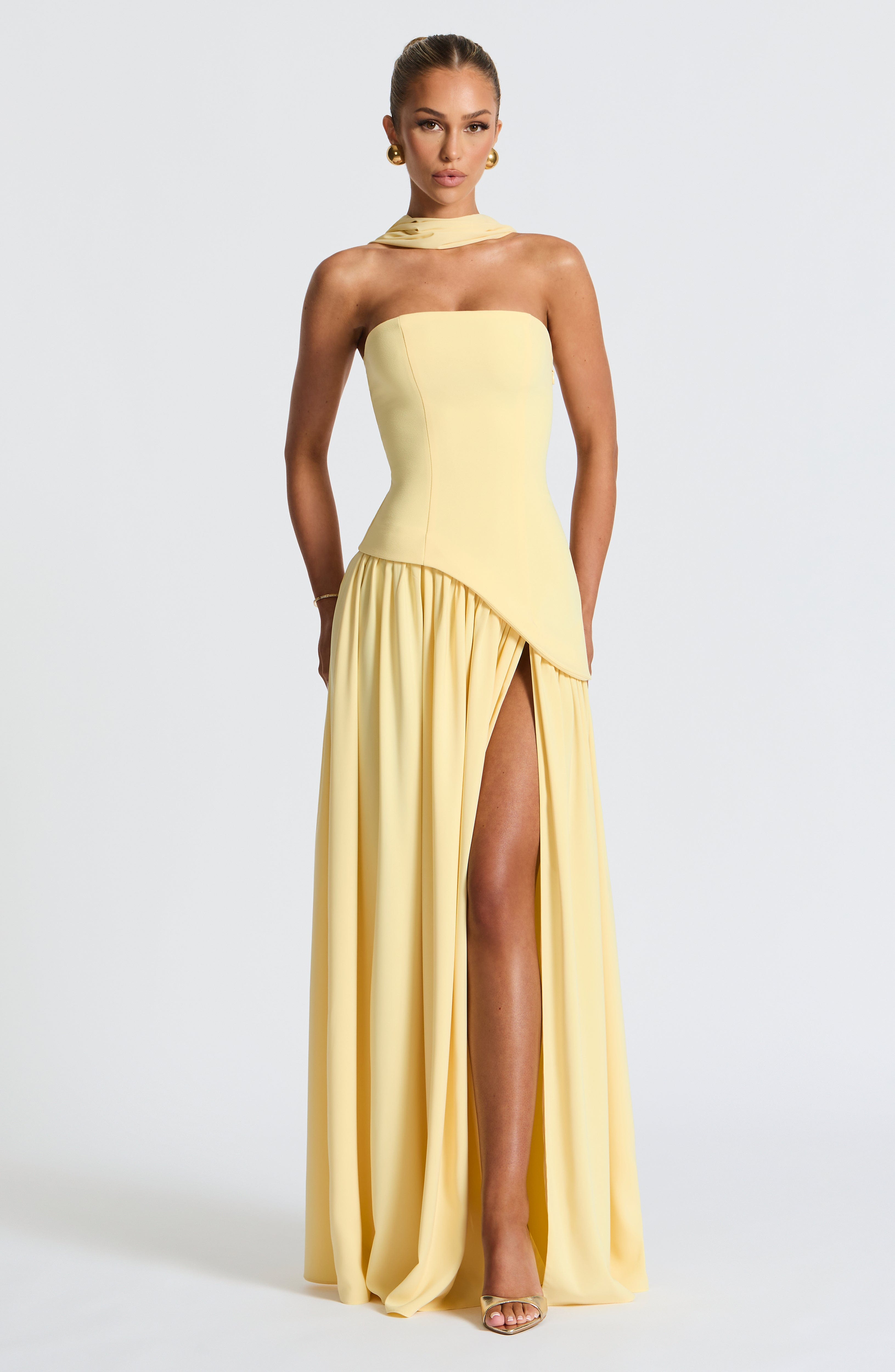 Maliyah Maxi Elbise - Sarı