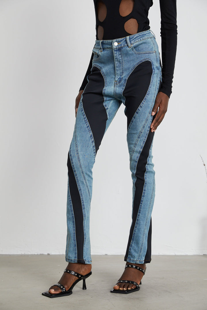 Noémie Spiral Panelli Jean Pantolon