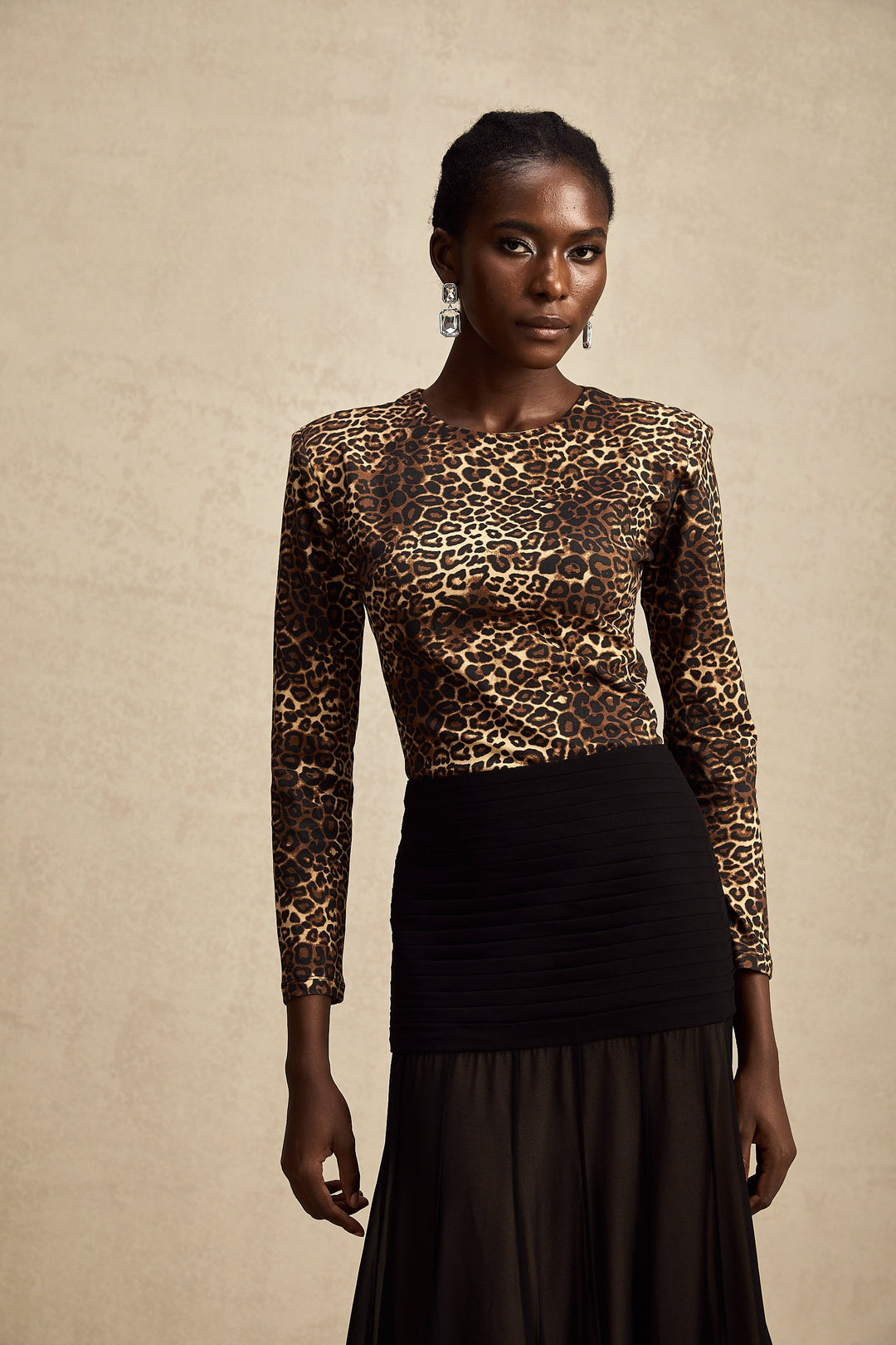 Lise Leopar Desenli Body