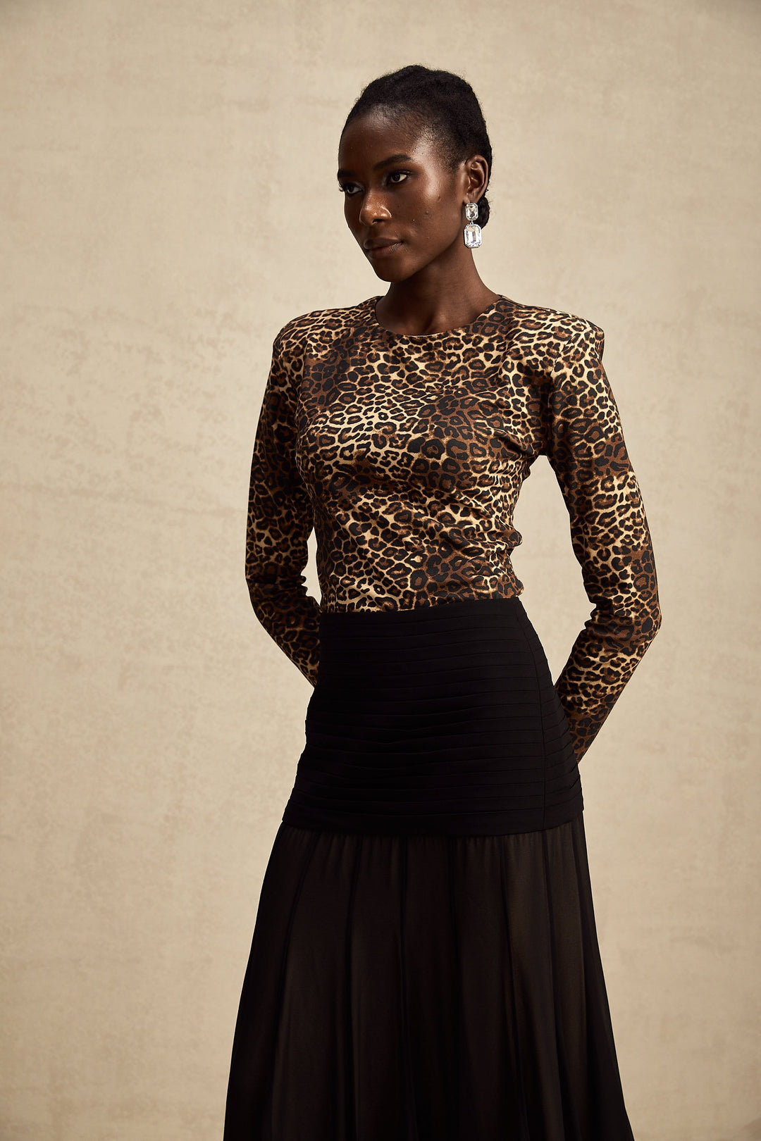 Lise Leopar Desenli Body