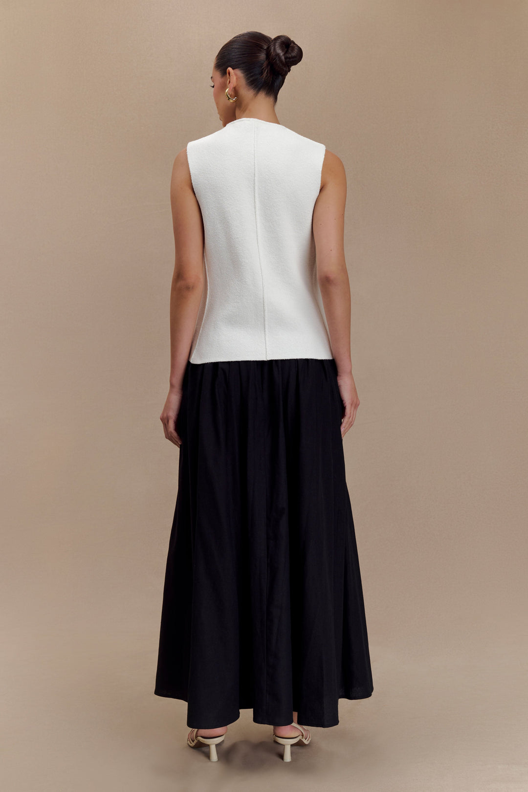 Clarence Keten A-Line Maxi Etek - Siyah