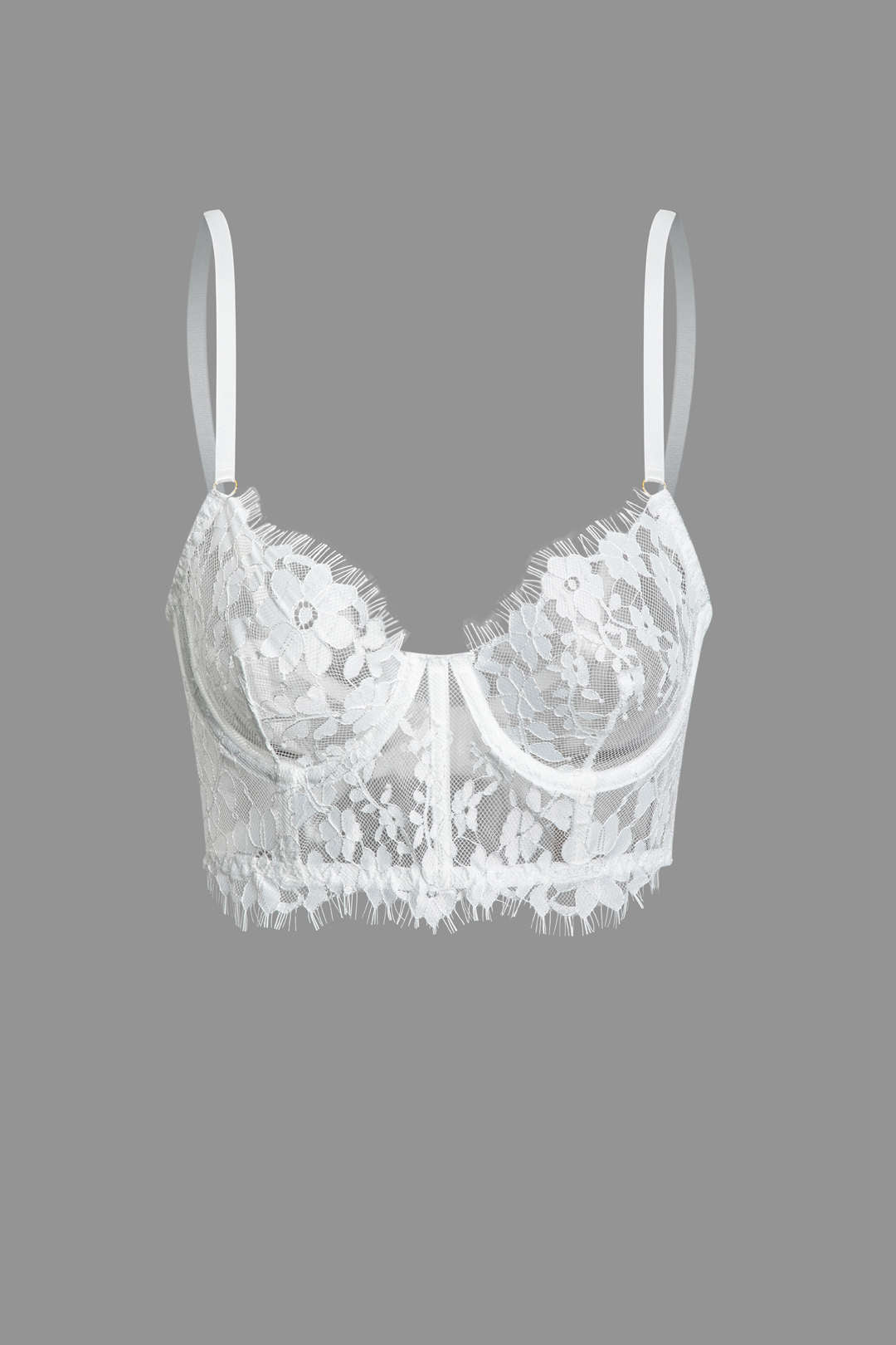 Dantel Büstiyer Cami Üst ve İç Giyim Takımı
