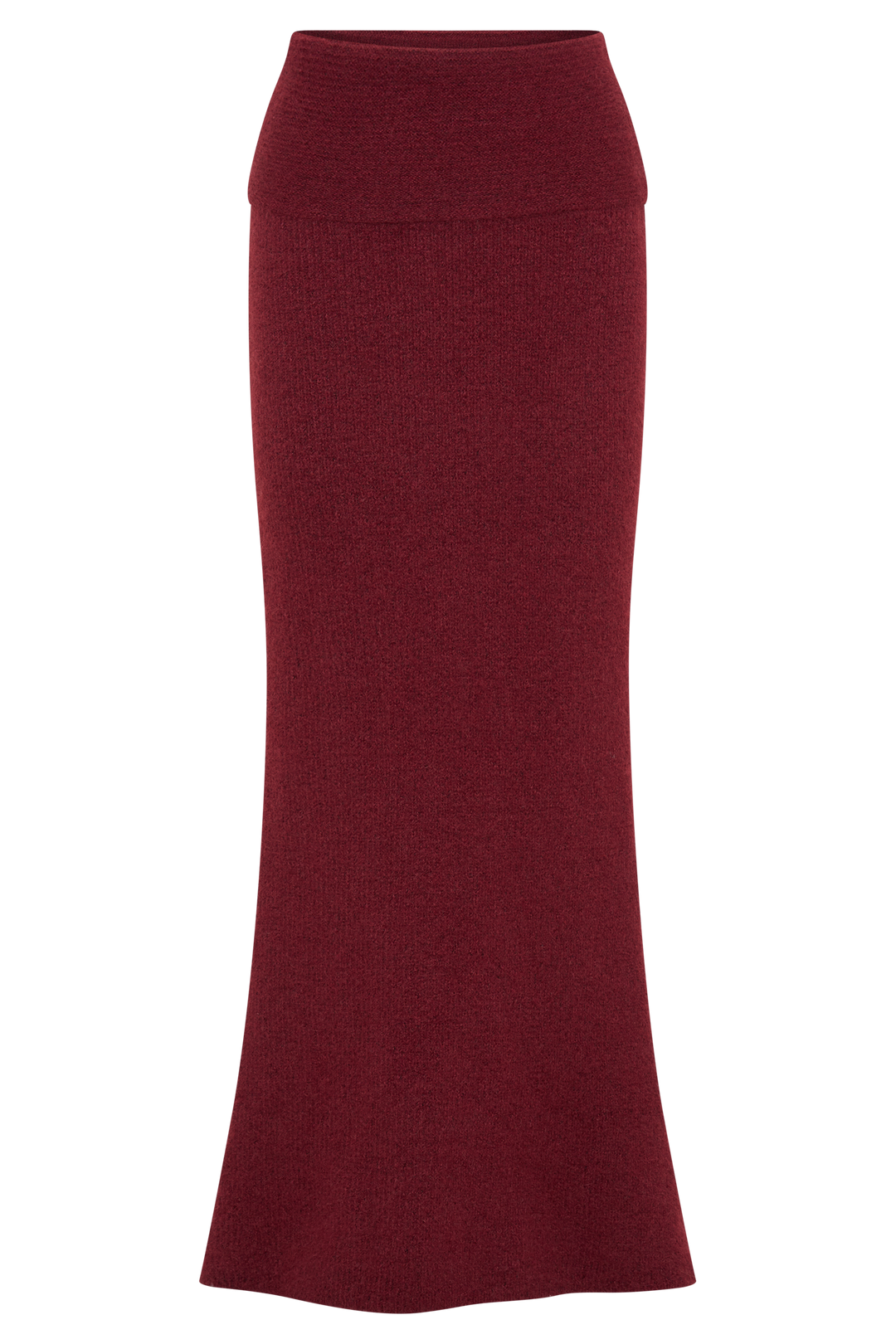 Levaru  Charlotte Örgü Uzun Etek - Merlot