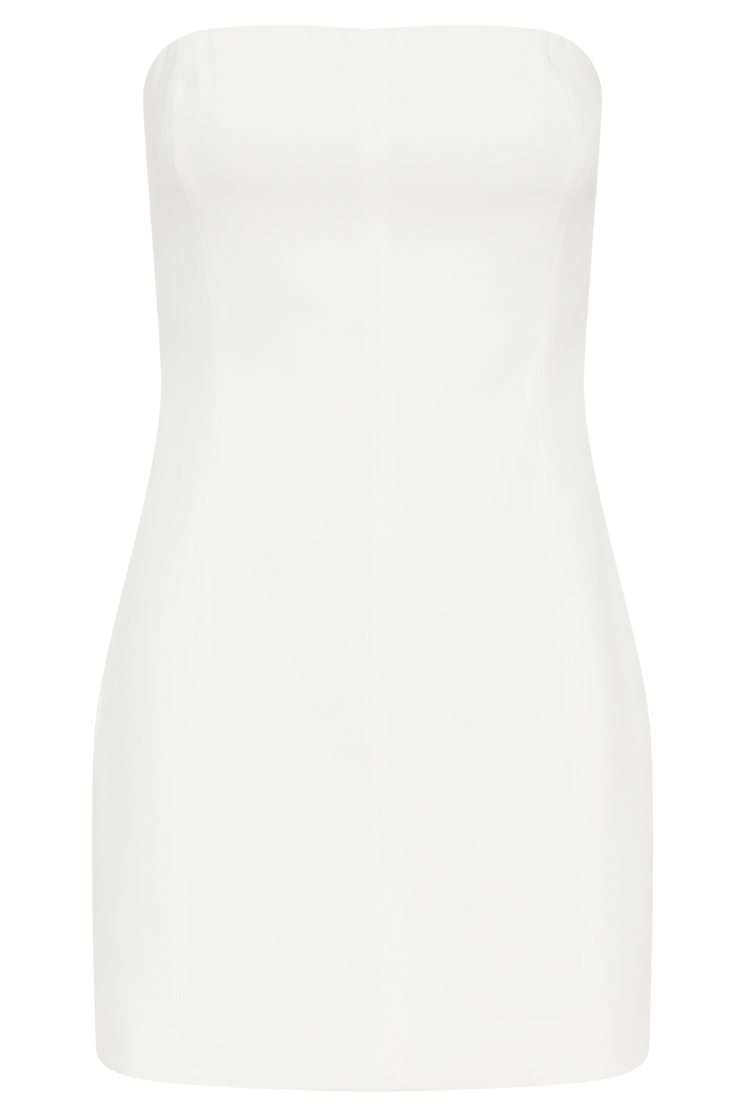 Maci Krep Mini Elbise - Beyaz
