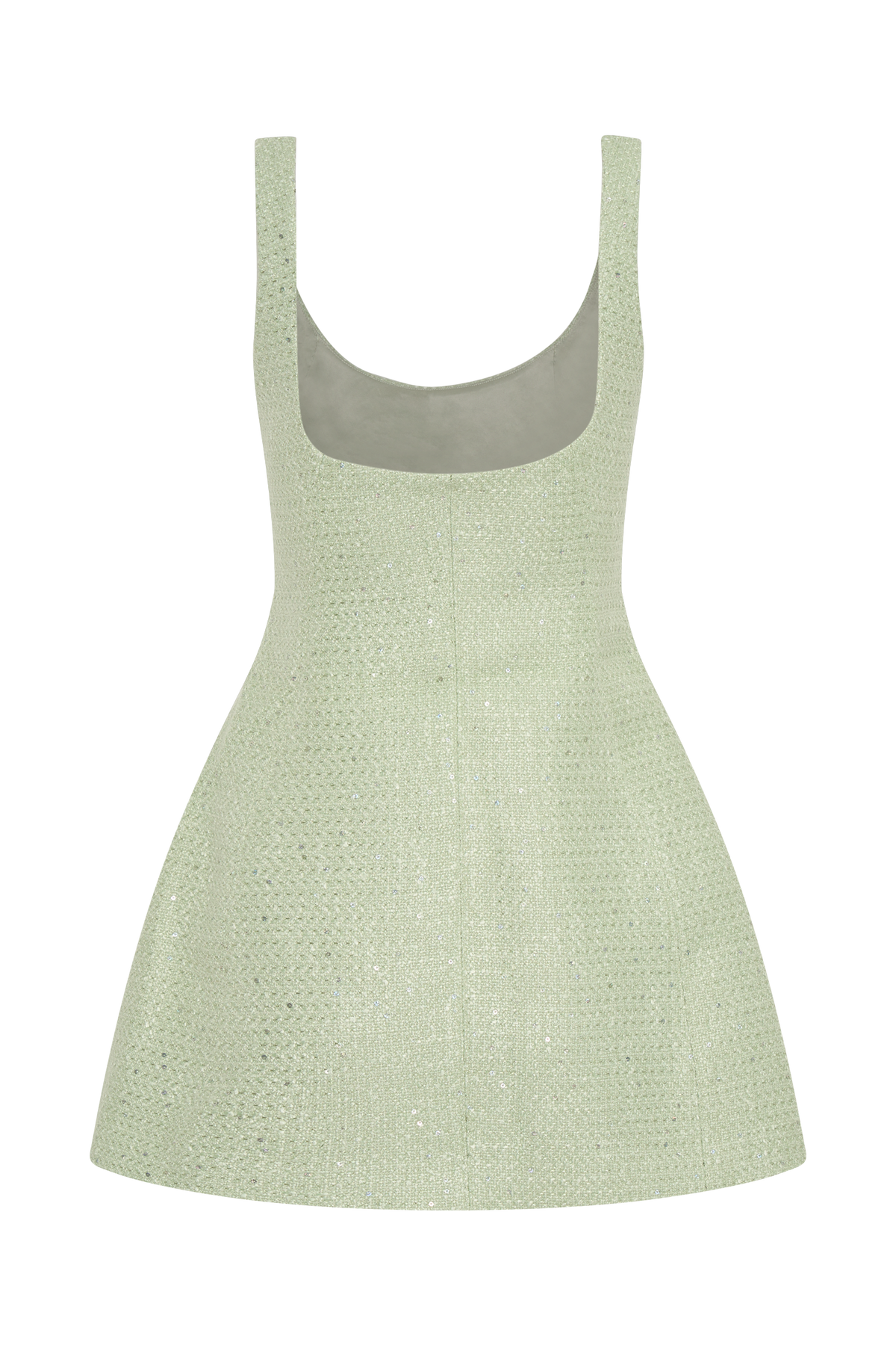 Beth Tüvit Mini Elbise - Pastel Yeşil