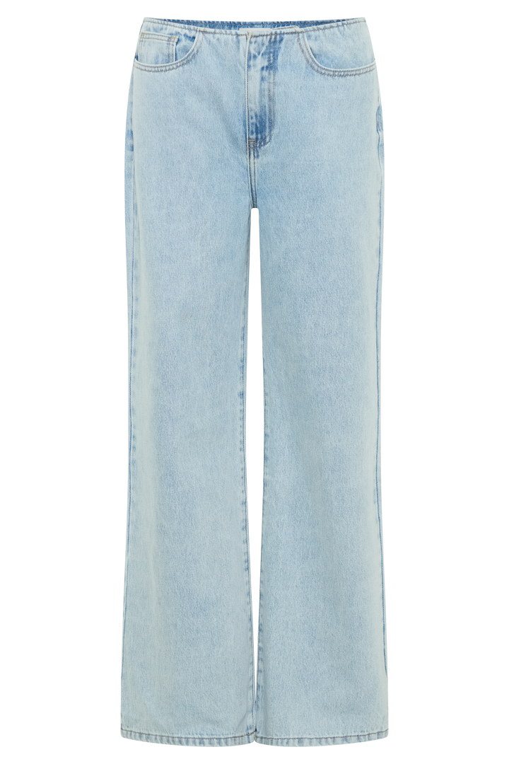 Caitlin Mid Bel Denim Flare Jeans - Açık Mavi