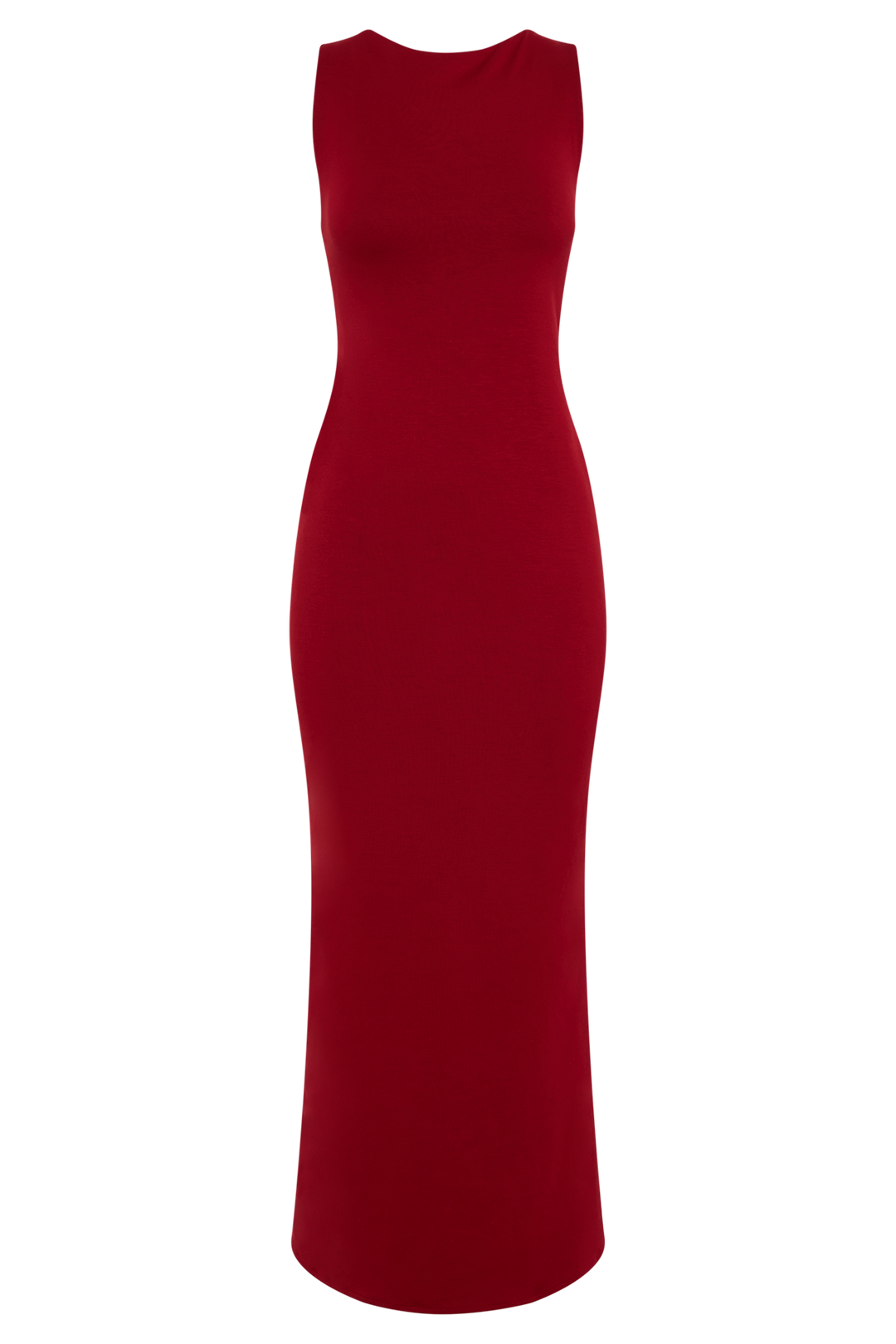 Catelyn Asimetrik Scuba Jersey Midi Elbise - Yakut