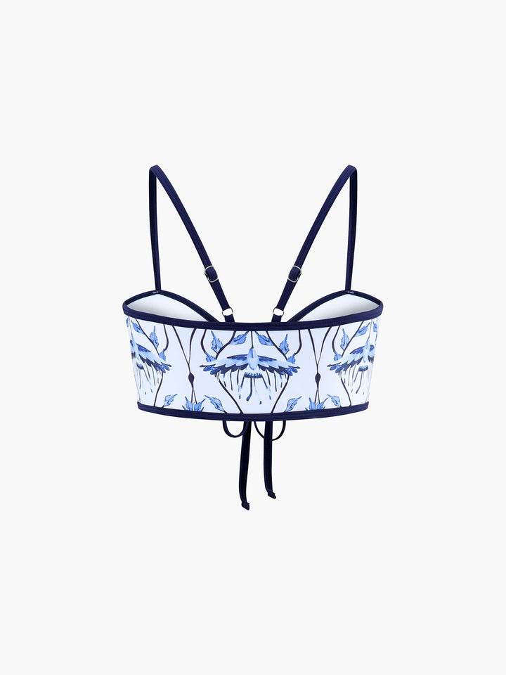 Maja Çiçek Baskılı Bağlamalı Bikini Takımı