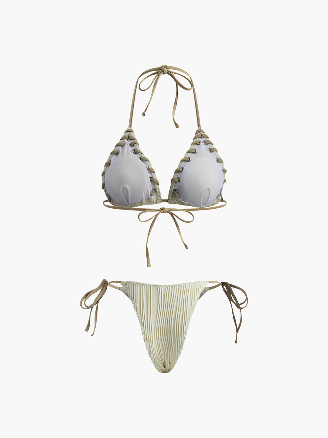 Grommet Dokulu Bikini Takımı