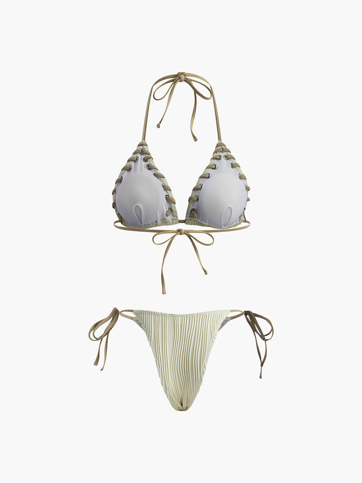 Grommet Dokulu Bikini Takımı