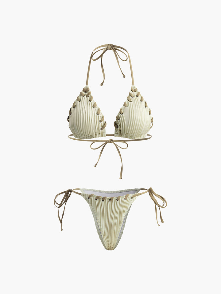 Grommet Dokulu Bikini Takımı