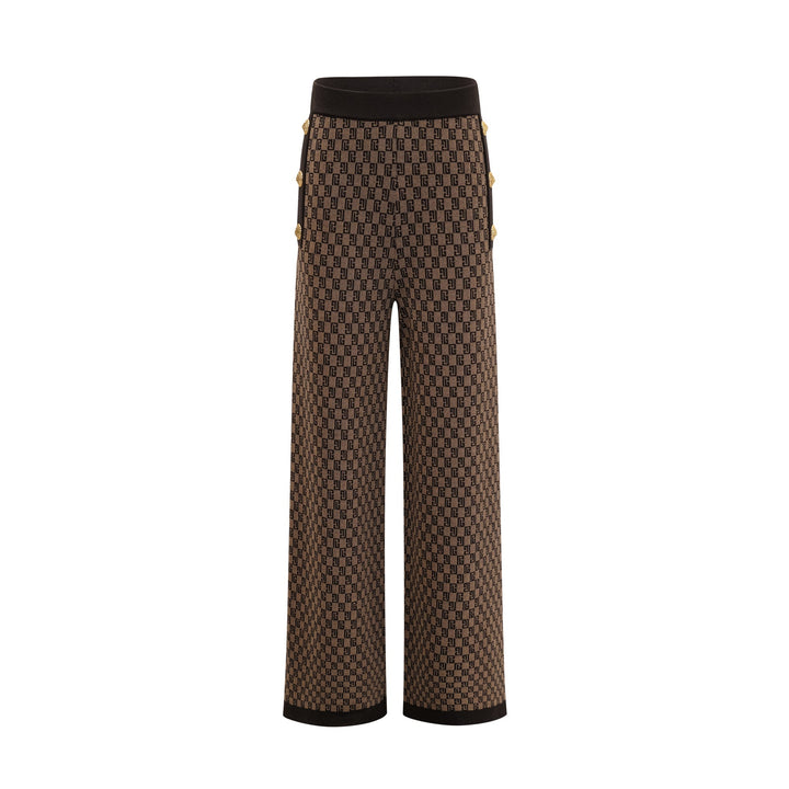 Cyrielle Monogram-Jakarlı Üst Ve Pantolon Eşleştirme Seti