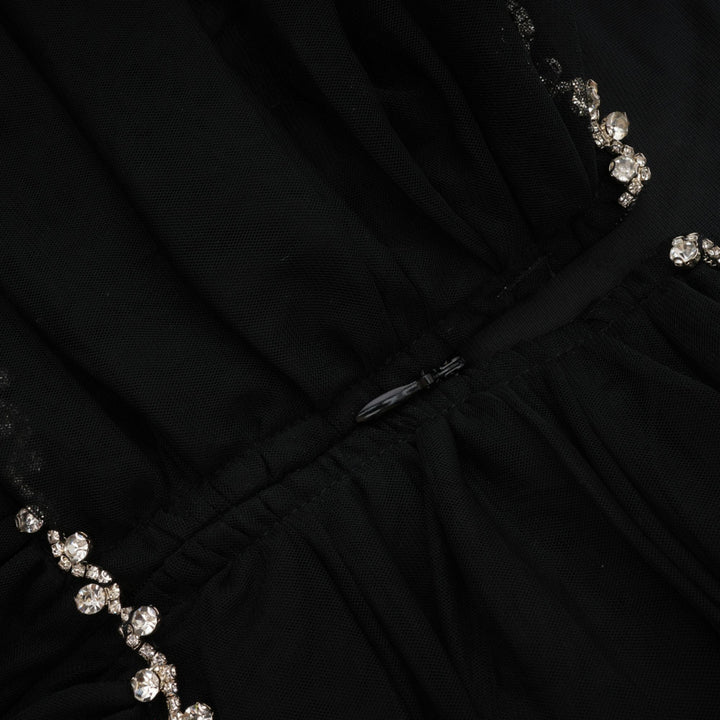 Catriona İşlemeli Tül Mini Elbise