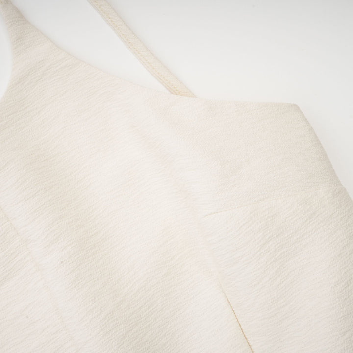 Breeze Asimetrik Pilili Mini Elbise