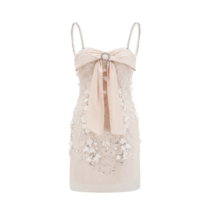 Party Rock Marşı Pullu İşlemeli Mini Elbise