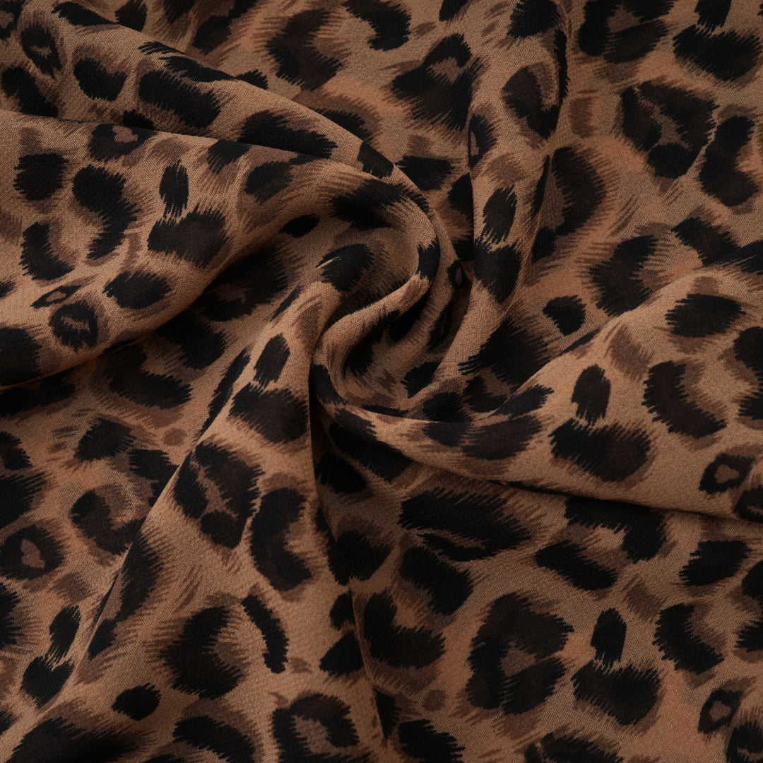 Laurence Leopar Desenli Mini Elbise