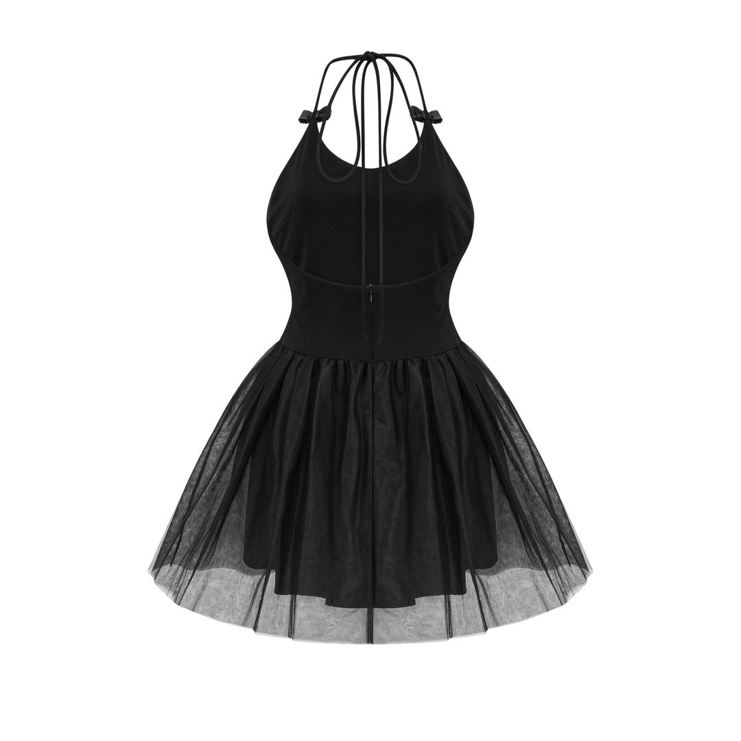 Juliette Tül Fiyonklu Mini Elbise