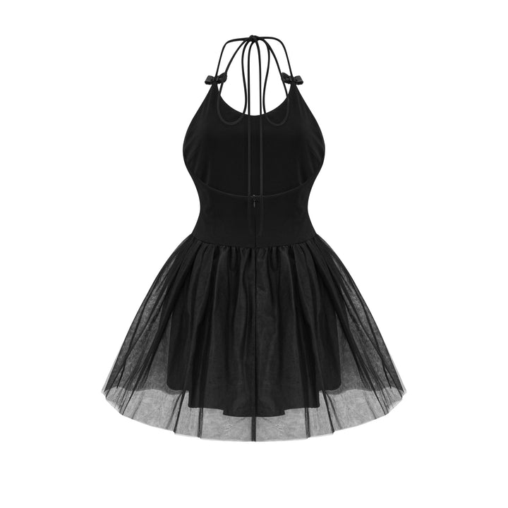 Juliette Tül Fiyonklu Mini Elbise