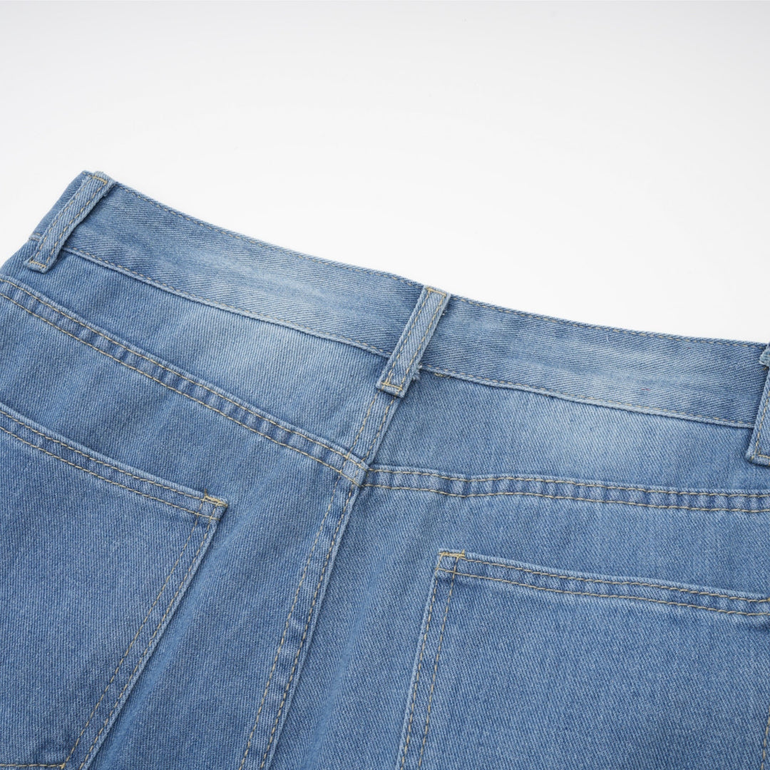 Ysabella Fiyonk Detaylı Geniş Paça Jean Pantolon