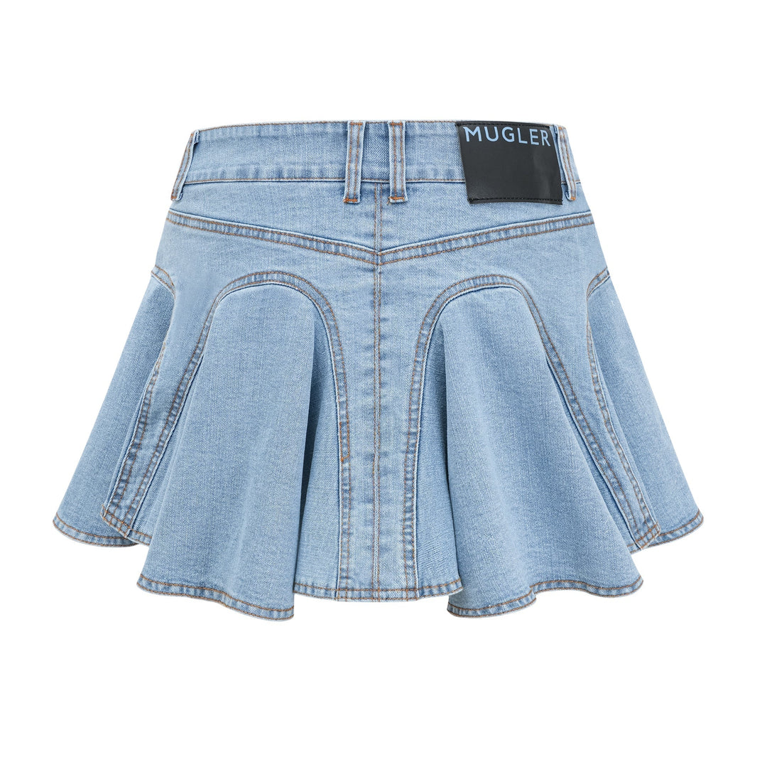 Capucine Denim Etek Kısmı Farbalalı Etek