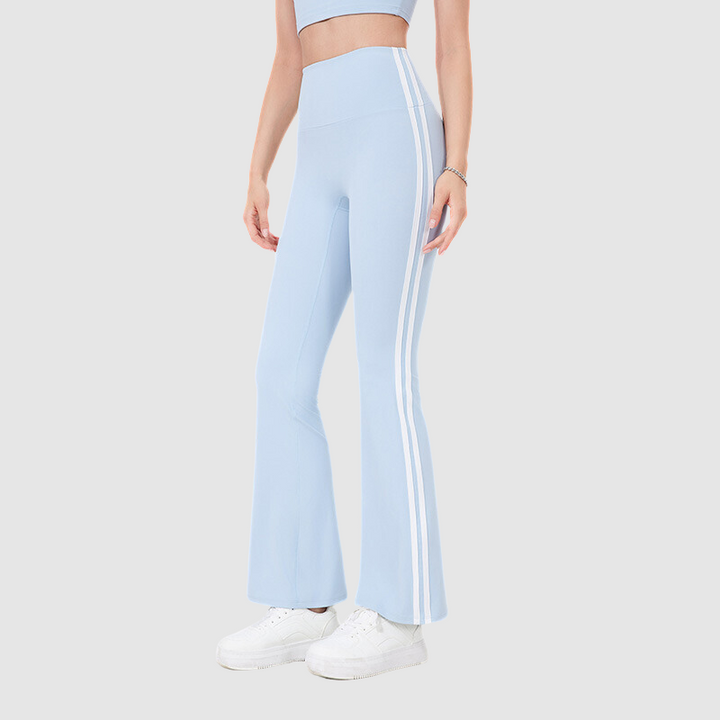 Yan Şeritli Geniş Paça Yoga Pantolonu