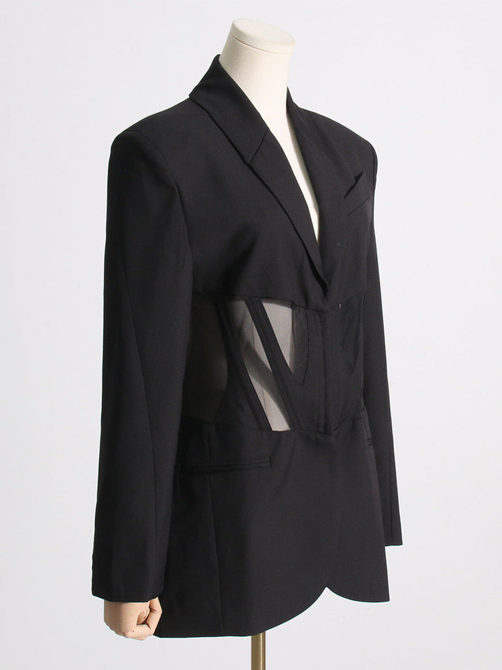 Noémie Korseli Panelli Blazer Ceket