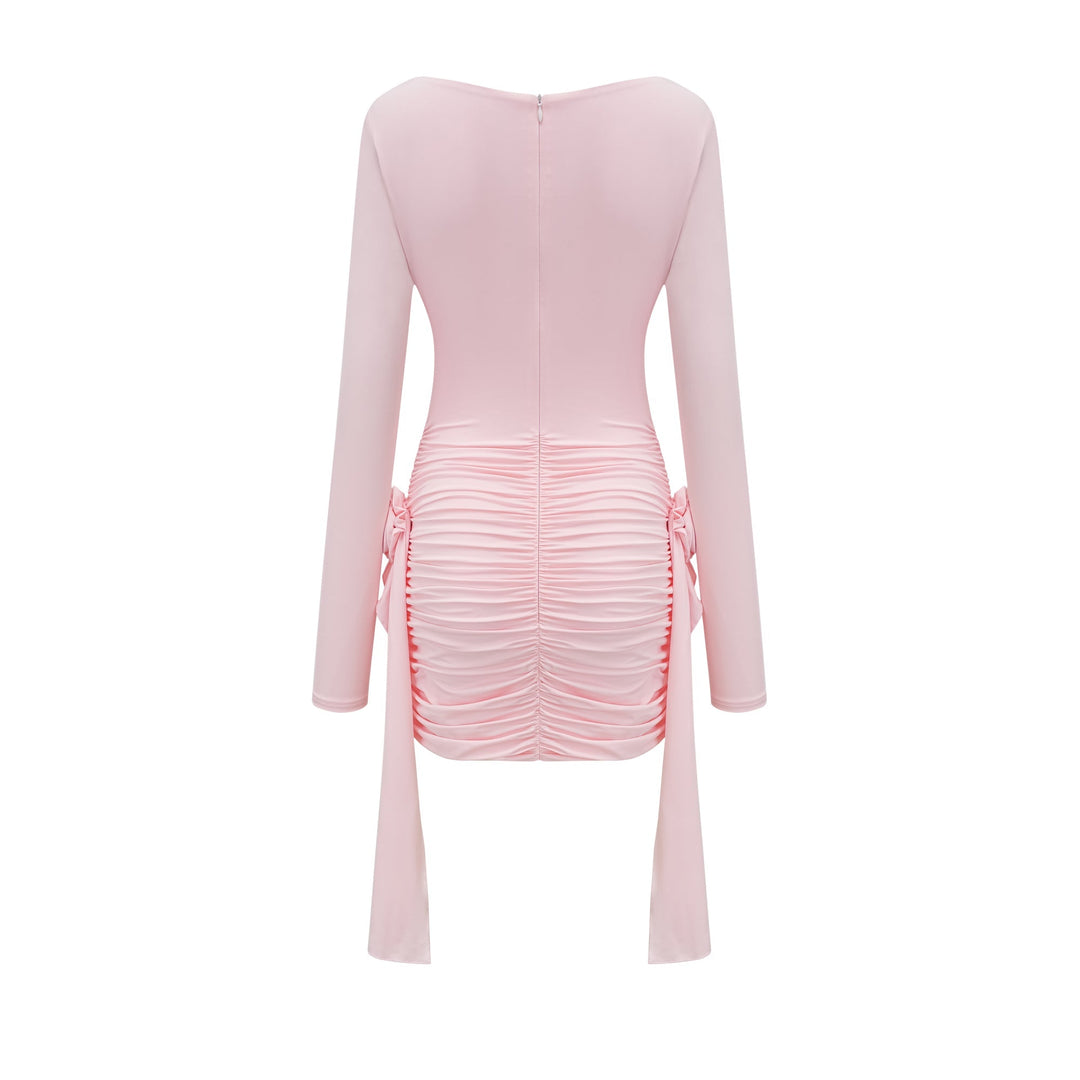 Chloé Pembe Uzun Kollu Çiçekli Elbise