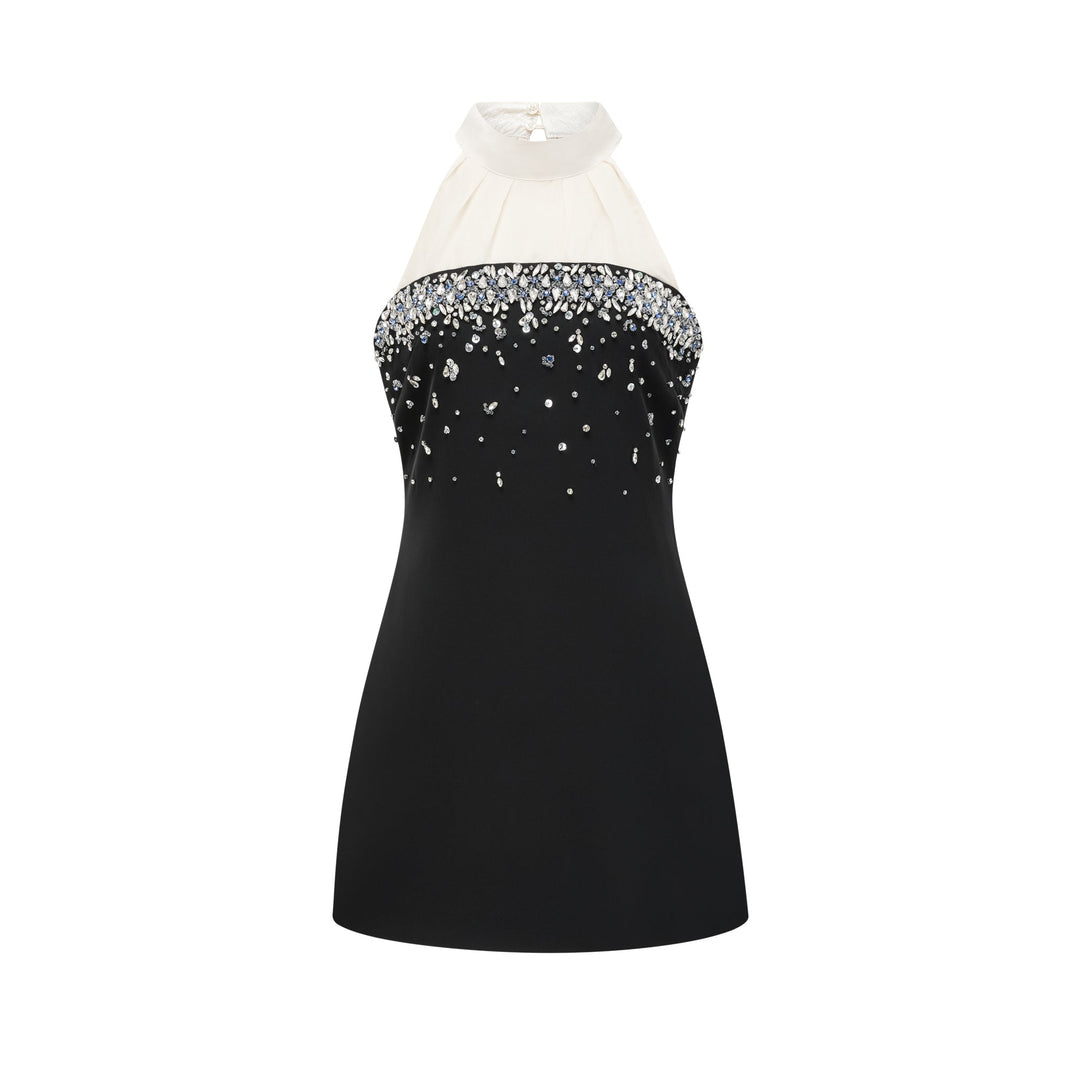 Octavia Kristal İşlemeli Mini Elbise