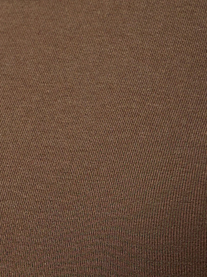 Pamuklu Slim Fit Kaburga Örgü Üst