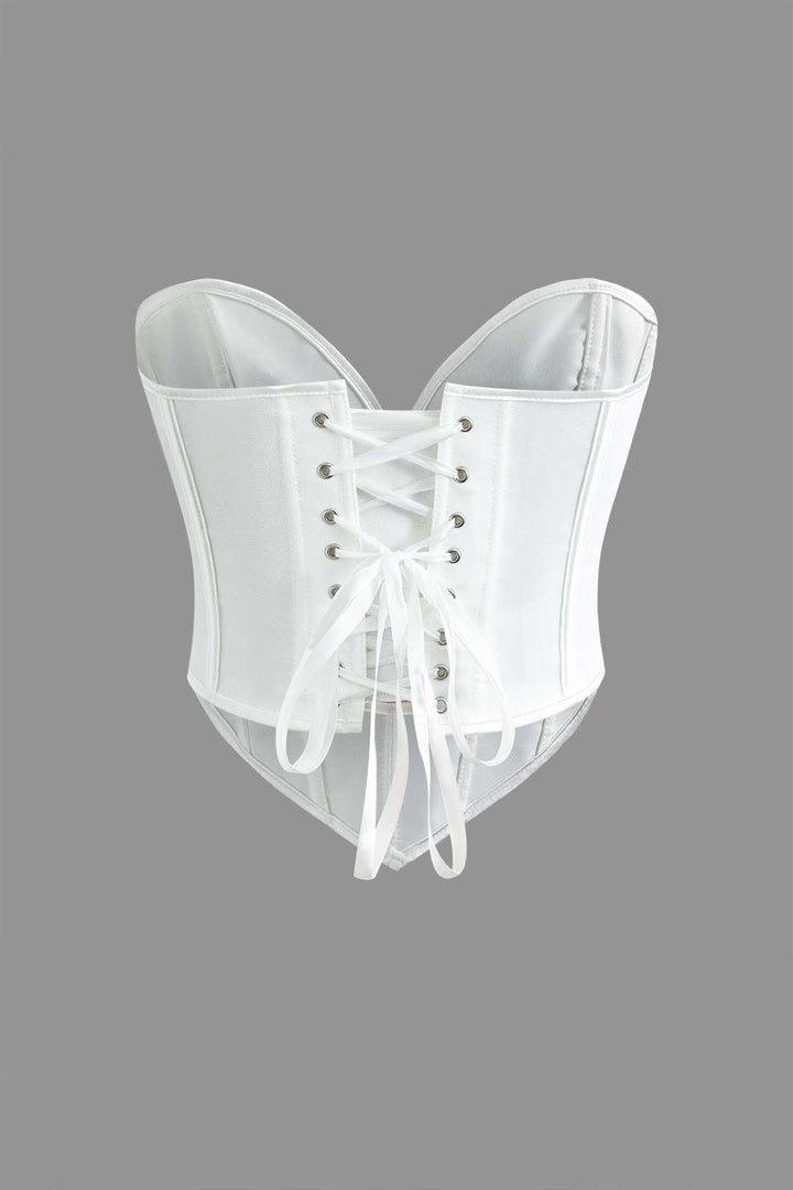 Lily Bağlamalı Korse top
