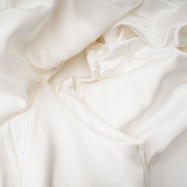 Elarae Beyaz Çiçekli Omuzları Açık Mini Elbise