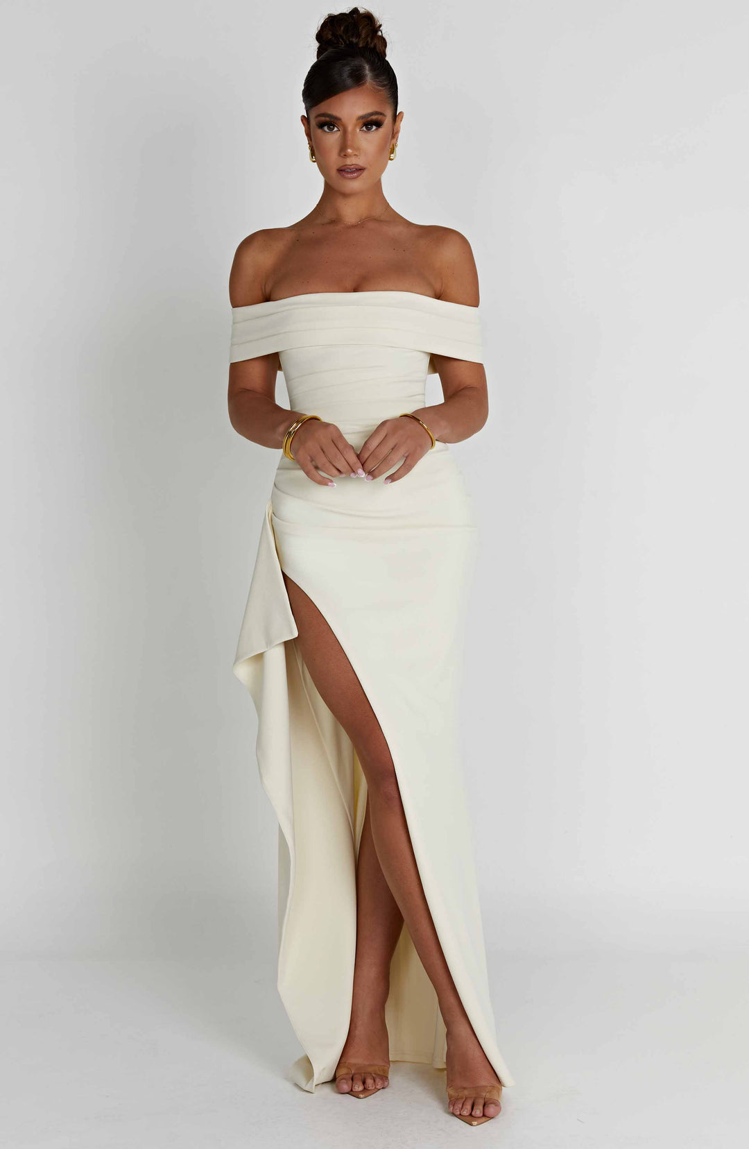 Joyce Maxi Elbise - Fildişi