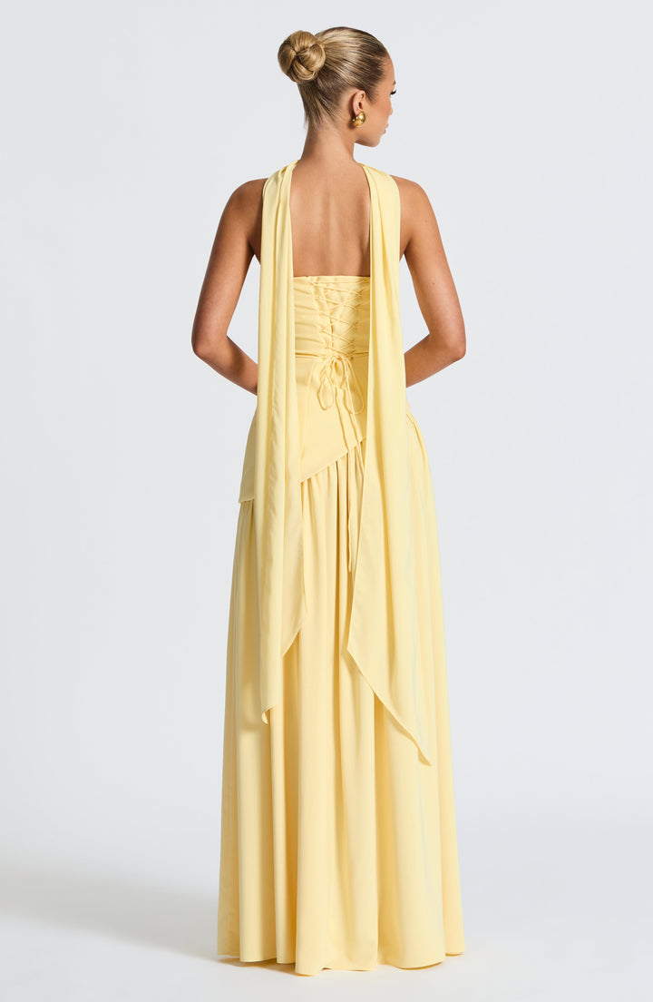 Maliyah Maxi Elbise - Sarı