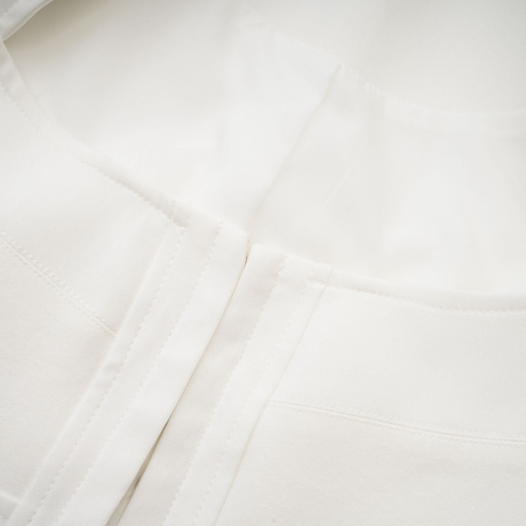 Yvette Beyaz Uzun Kollu Korse Üst